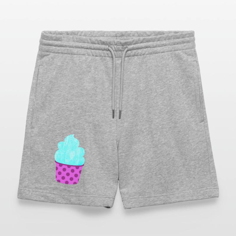 Eis Eiscreme Eiskrem Dots Punkte Softeis Sommer Stanley/Stella Unisex Bio Joggingshorts Trainer 