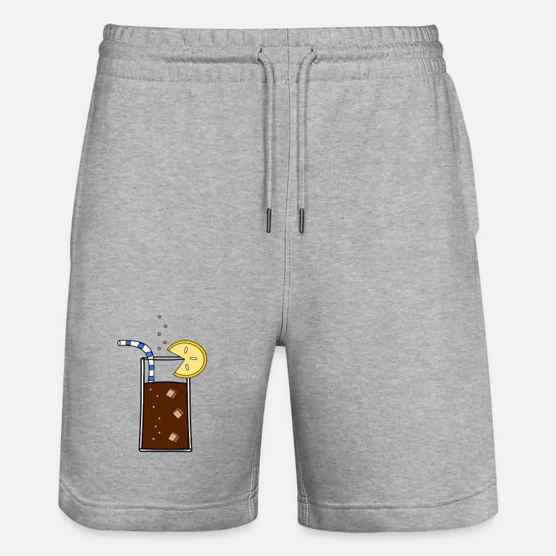 Glas_Cola - Short de jogging bio TRAINER Stanley/Stella unisexe - gris chiné