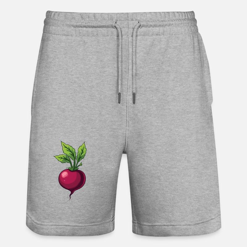 Betterave - Short de jogging bio TRAINER Stanley/Stella unisexe - gris chiné
