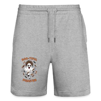Boo Tiful Halloween - Stanley/Stella Trainer Unisex Organic Jogging Shorts - heather grey - Front - Nik (191cm) & Marisol (170cm)