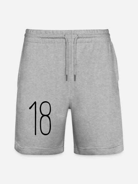 18 - Stanley/Stella Unisex Bio Joggingshorts Trainer - Grau meliert