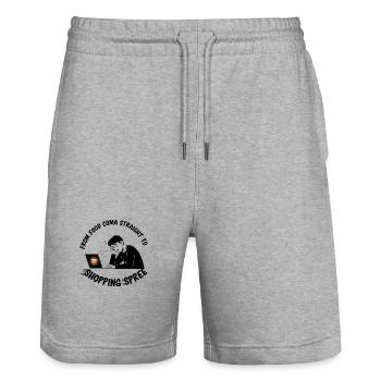 Black Friday Shopping Spree - Stanley/Stella Unisex Bio Joggingshorts Trainer  - Grau meliert - Vorne - Nik (191cm) & Marisol (170cm)
