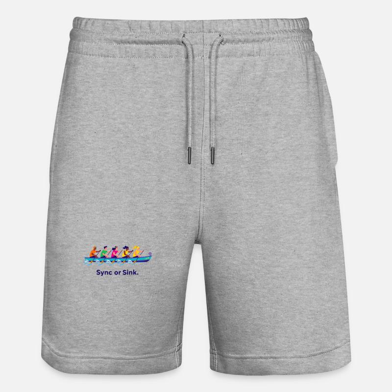 Équipe de bateau-dragon - Short de jogging bio TRAINER Stanley/Stella unisexe - gris chiné