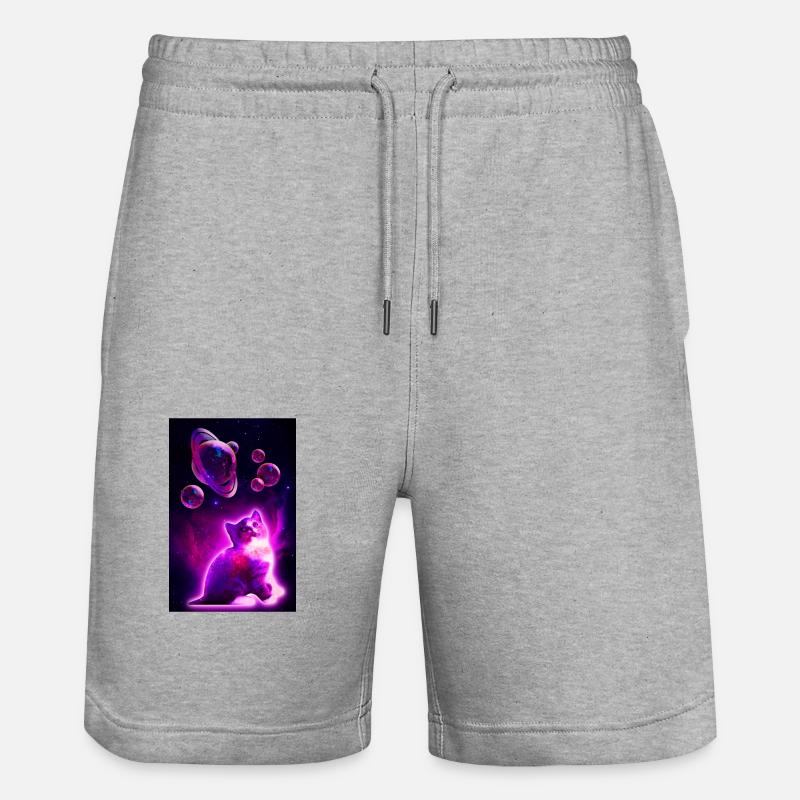 Cagnotte à bulles spatiales - Short de jogging bio TRAINER Stanley/Stella unisexe - gris chiné