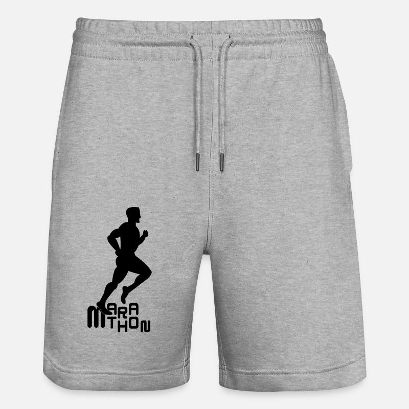 läufer - Stanley/Stella Unisex Bio Joggingshorts Trainer  - Grau meliert