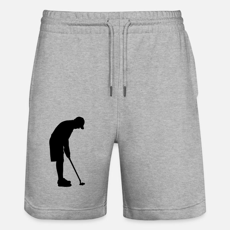 2541614 10623145 golf - Short de jogging bio TRAINER Stanley/Stella unisexe - gris chiné