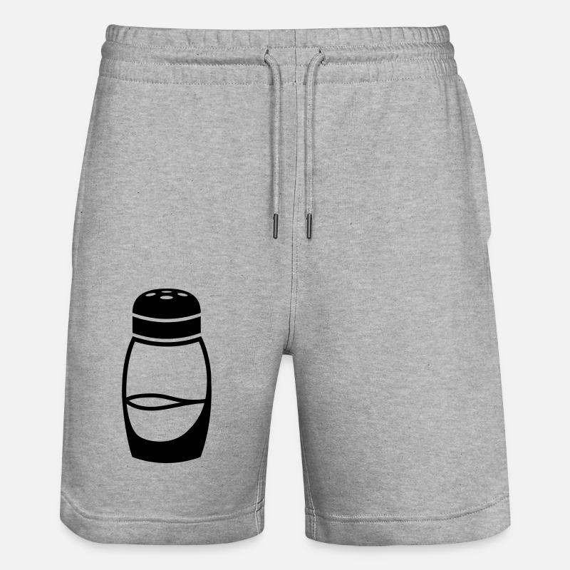 Création de logo de salière - Short de jogging bio TRAINER Stanley/Stella unisexe - gris chiné