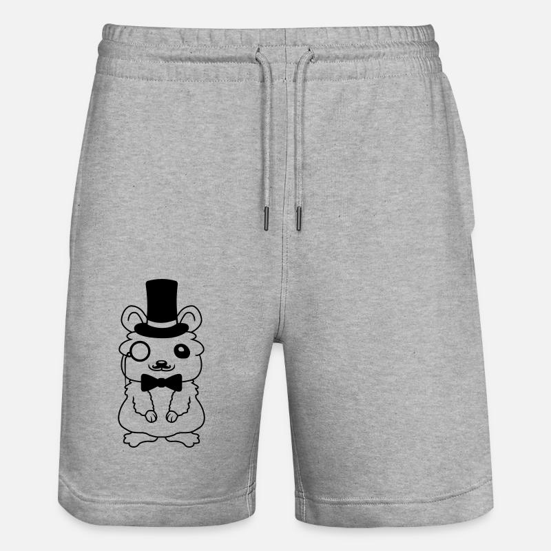 Cylinder Hat Hamster Lord - Short de jogging bio TRAINER Stanley/Stella unisexe - gris chiné
