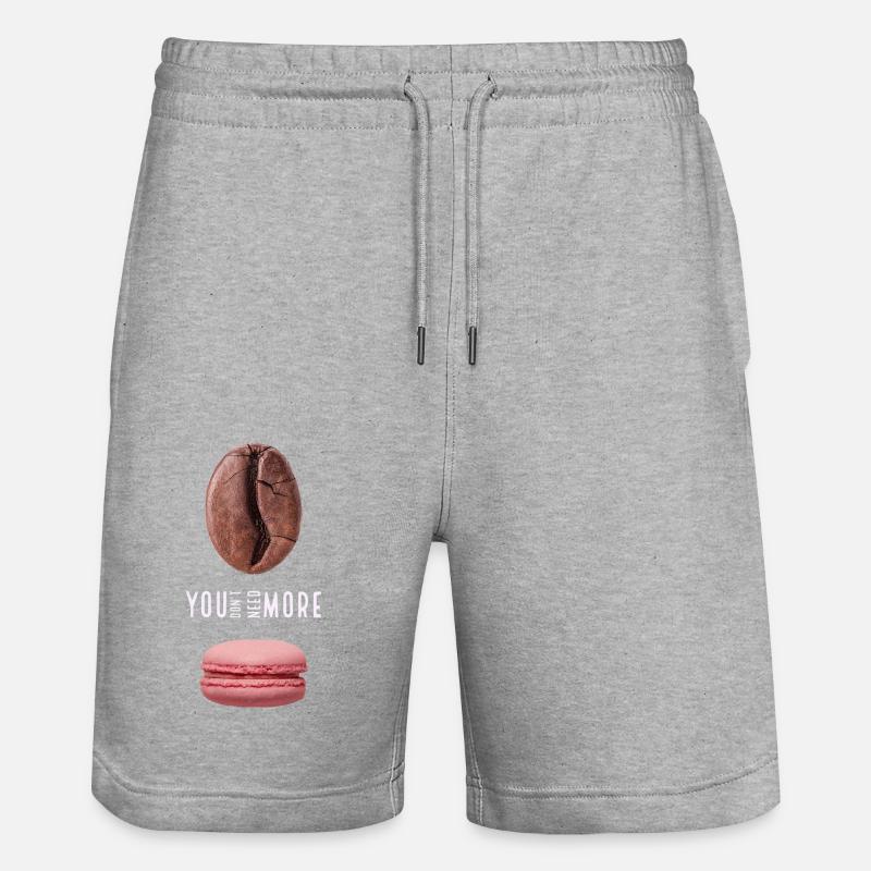 You don‘t need more - Stanley/Stella Unisex Bio Joggingshorts Trainer - Grau meliert