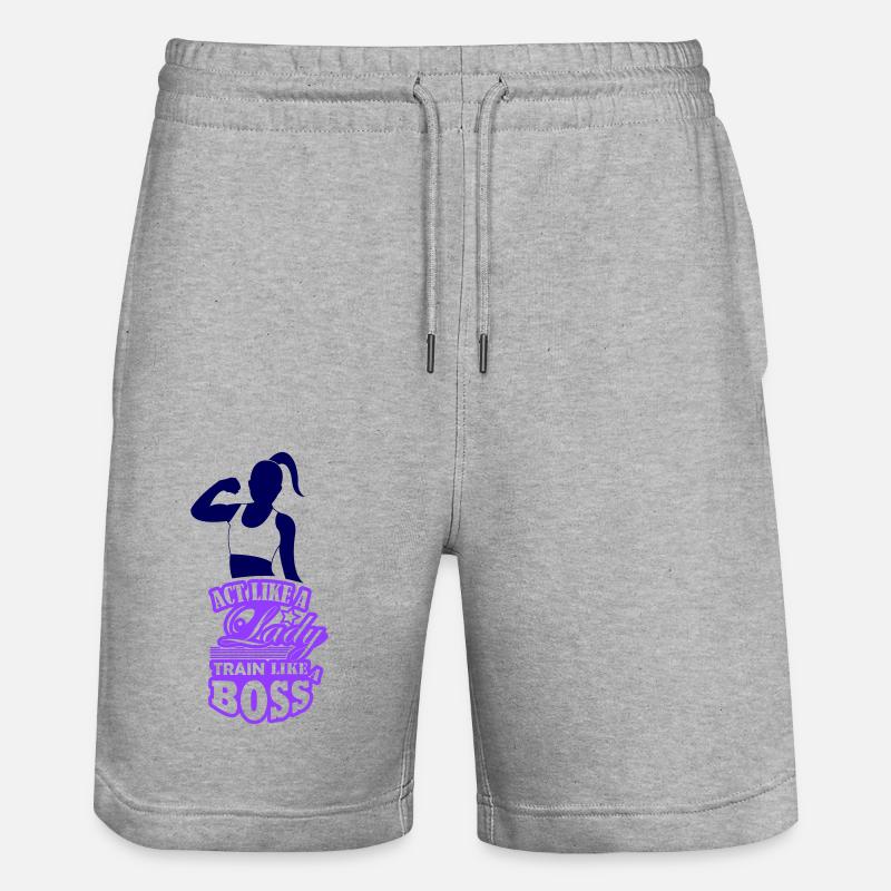 Lady train comme un 002 - Short de jogging bio TRAINER Stanley/Stella unisexe - gris chiné
