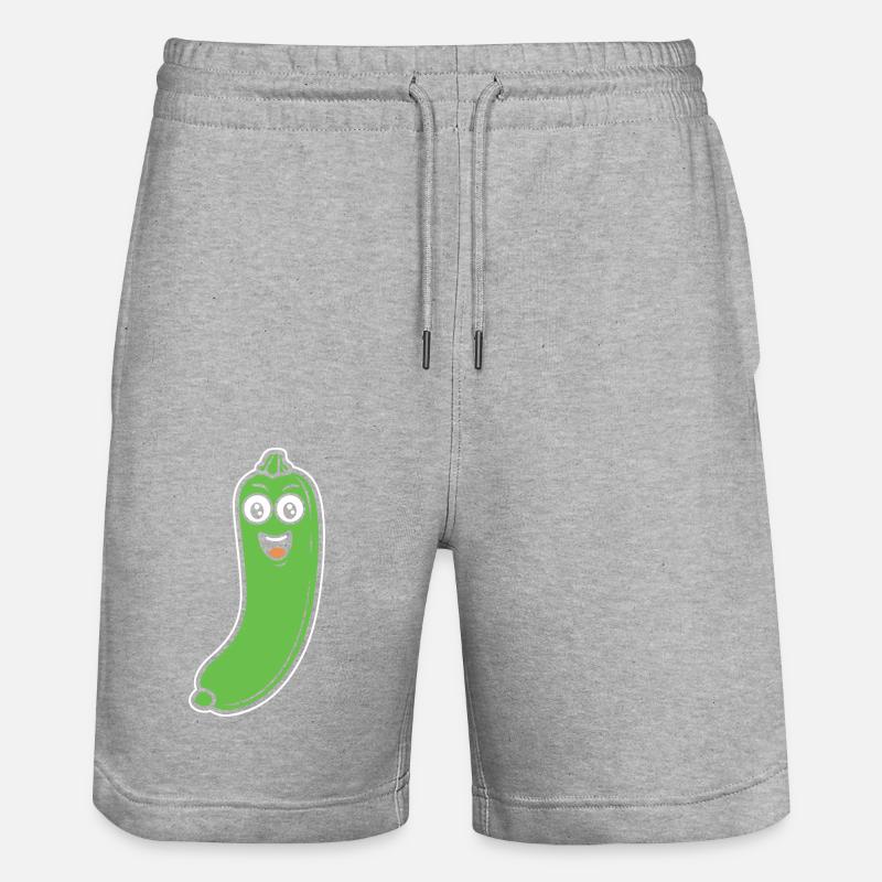 courgette - Short de jogging bio TRAINER Stanley/Stella unisexe - gris chiné