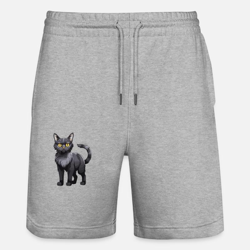 Animal chat - Short de jogging bio TRAINER Stanley/Stella unisexe - gris chiné