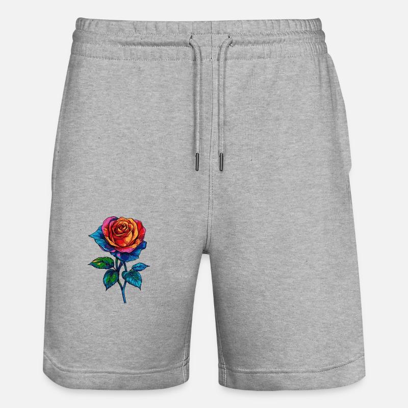 Rose - Short de jogging bio TRAINER Stanley/Stella unisexe - gris chiné