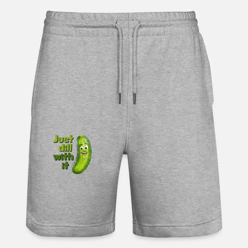Il suffit de faire avec - Short de jogging bio TRAINER Stanley/Stella unisexe - gris chiné