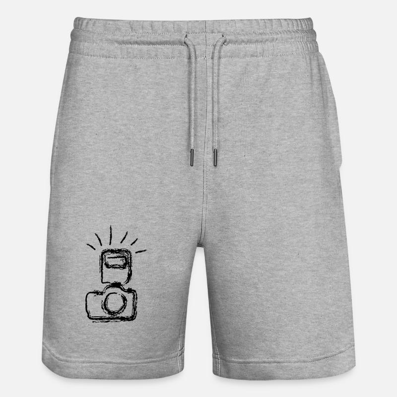 Fotokamera - Stanley/Stella Unisex Bio Joggingshorts Trainer  - Grau meliert