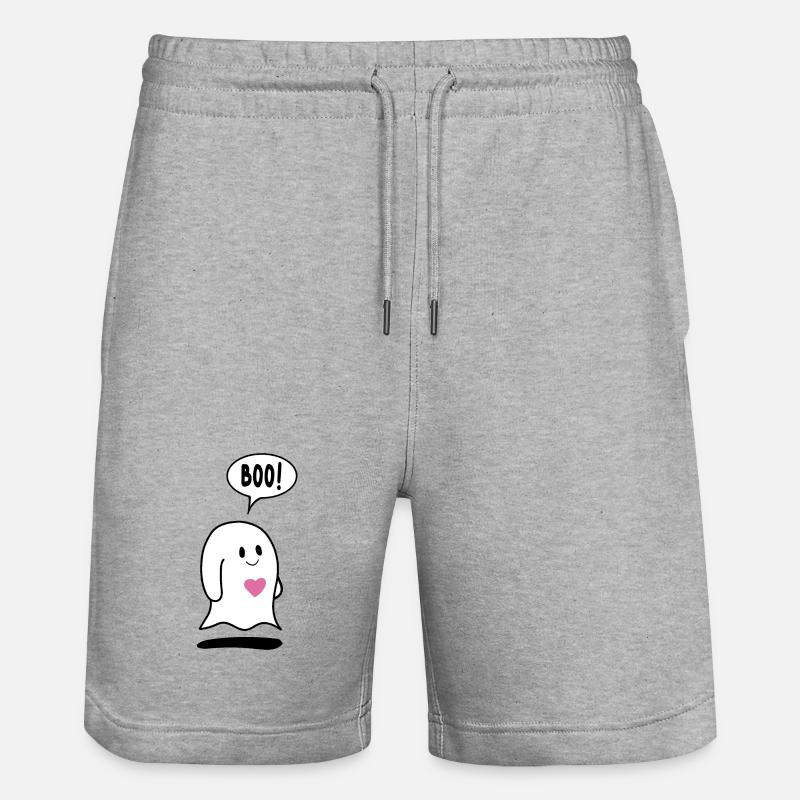Kleiner Geist, Geist mit Herz - Stanley/Stella Unisex Bio Joggingshorts Trainer  - Grau meliert