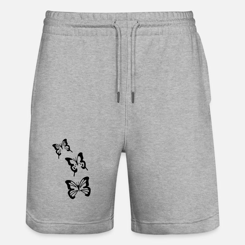 papillons - Short de jogging bio TRAINER Stanley/Stella unisexe - gris chiné