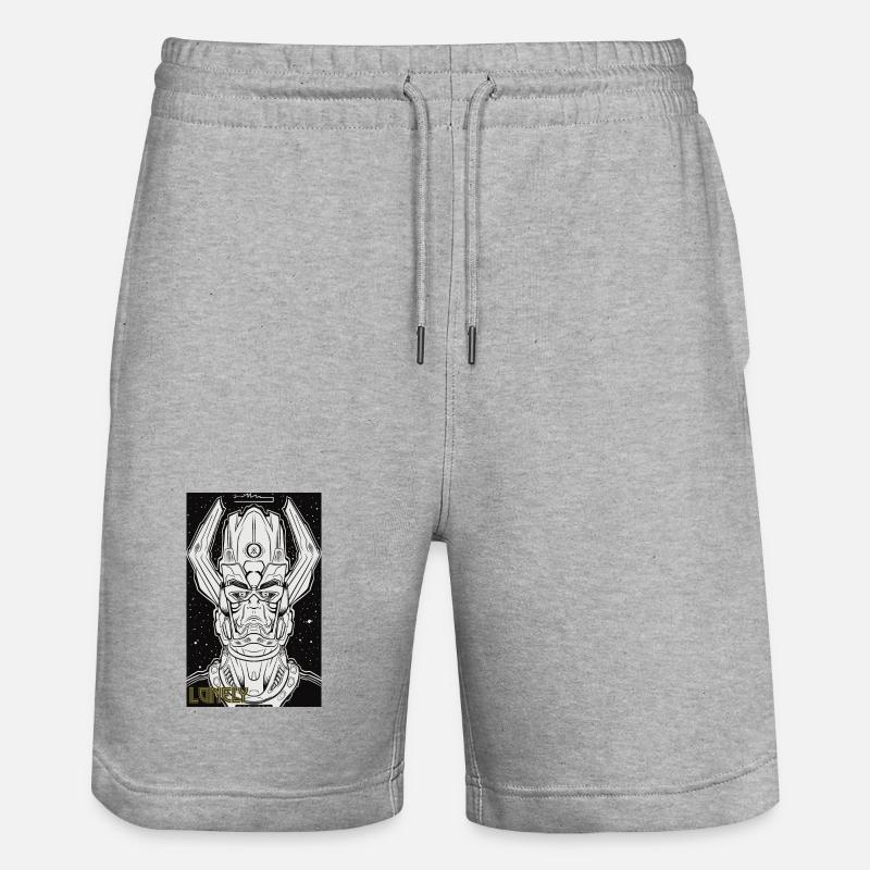 Lonely - Stanley/Stella Unisex Bio Joggingshorts Trainer  - Grau meliert