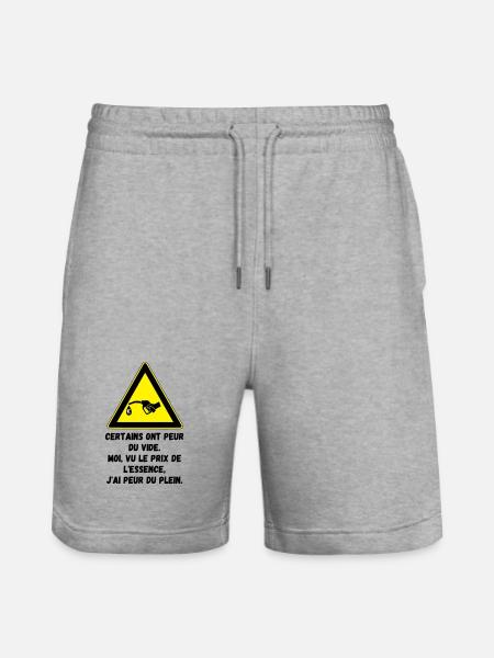Peur du plein d'essence - Short de jogging bio TRAINER Stanley/Stella unisexe - gris chiné