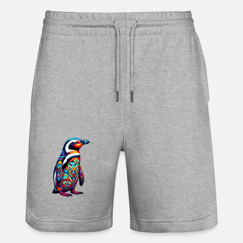 Pingouin - Short de jogging bio TRAINER Stanley/Stella unisexe - gris chiné