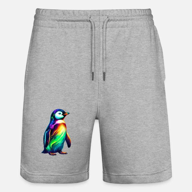 Pingouin - Short de jogging bio TRAINER Stanley/Stella unisexe - gris chiné
