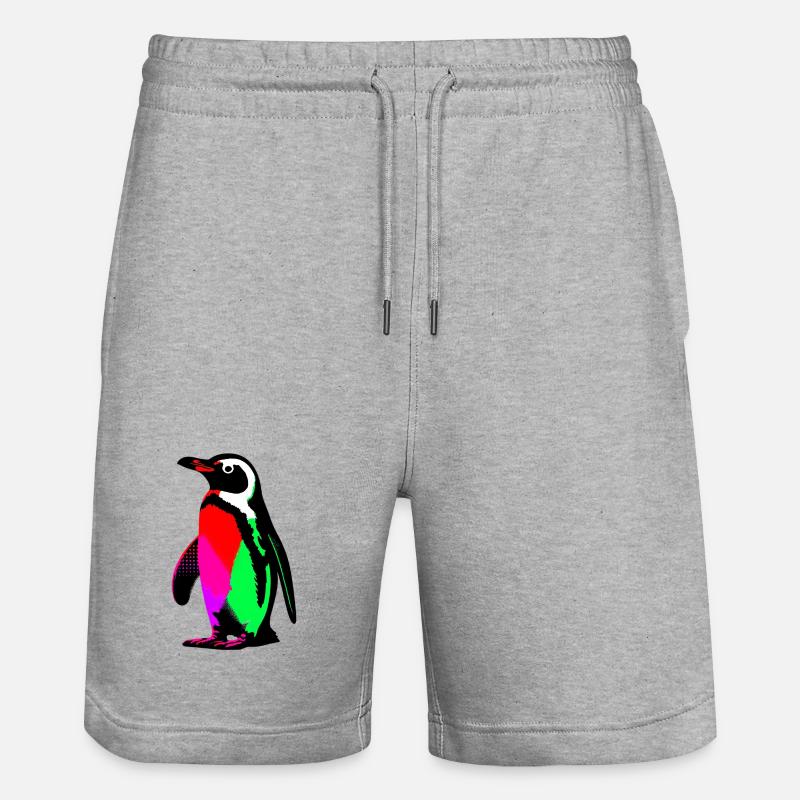 Pingouin - Short de jogging bio TRAINER Stanley/Stella unisexe - gris chiné