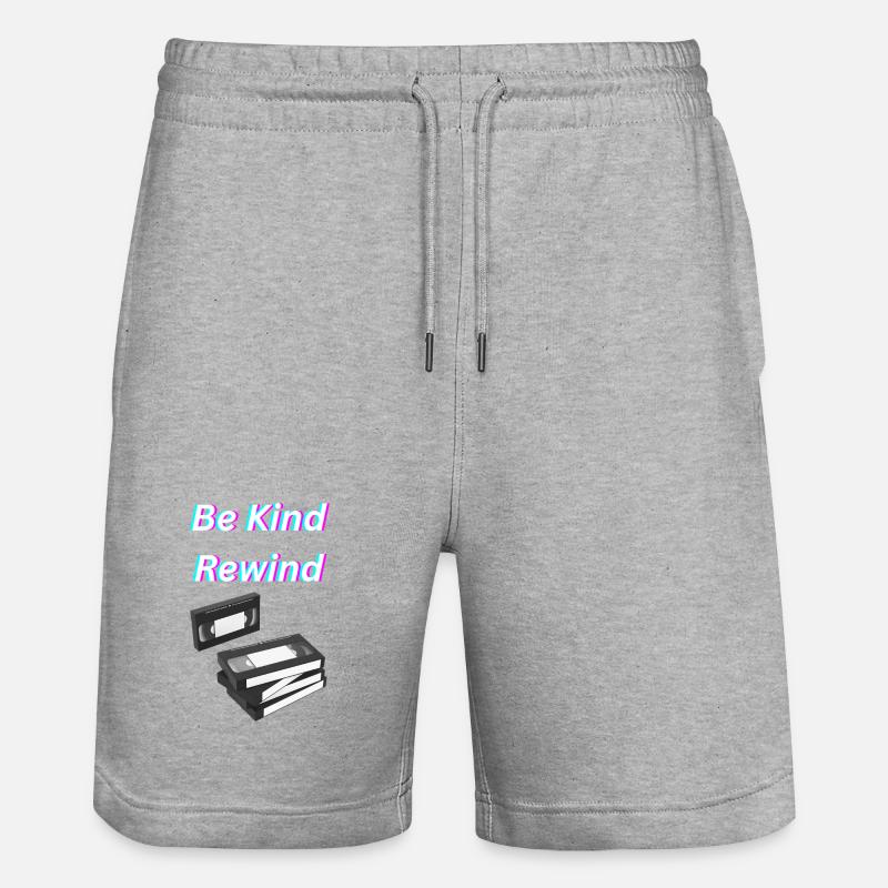 Be_Kind_Rewind - Short de jogging bio TRAINER Stanley/Stella unisexe - gris chiné