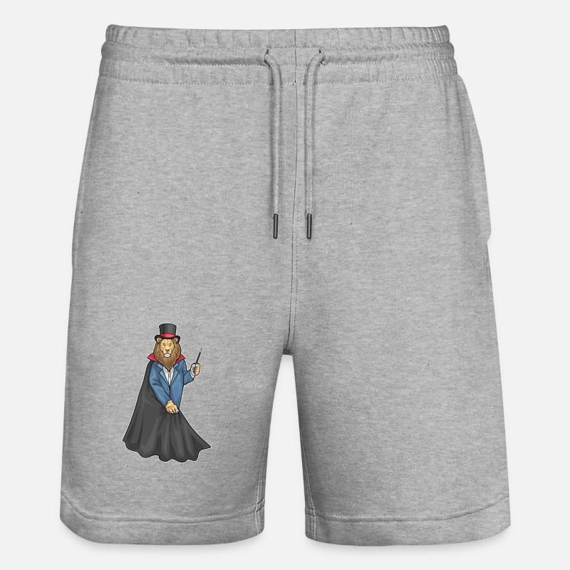Baguette de sorcier lion - Short de jogging bio TRAINER Stanley/Stella unisexe - gris chiné