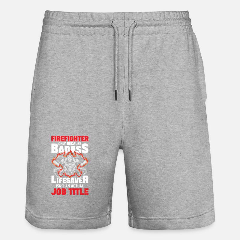 Pompier - Short de jogging bio TRAINER Stanley/Stella unisexe - gris chiné