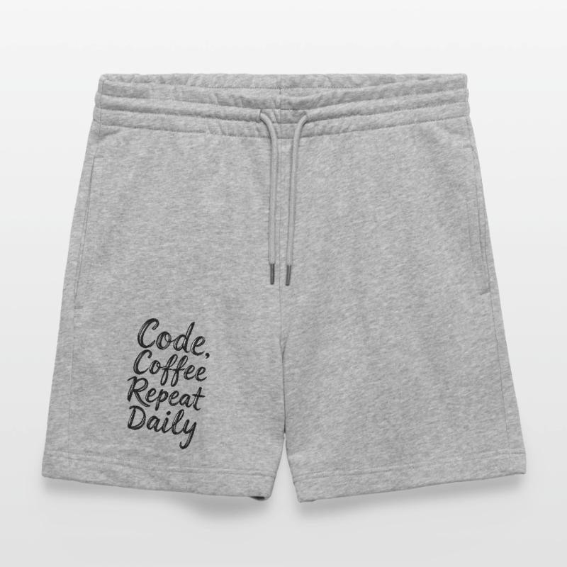 Code Schlaf Debug Wiederholungsprogramm Shirt Stanley/Stella Unisex Bio Joggingshorts Trainer 