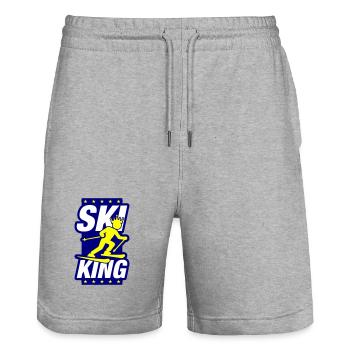 Ski King - Stanley/Stella Unisex Bio Joggingshorts Trainer  - Grau meliert - Vorne - Nik (191cm) & Marisol (170cm)