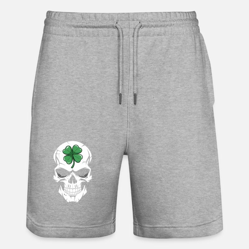 Fusion du crâne de trèfle - Short de jogging bio TRAINER Stanley/Stella unisexe - gris chiné