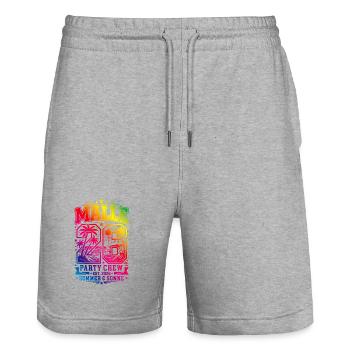 Malle 26 Trikot Bunt Mallorca - Stanley/Stella Unisex Bio Joggingshorts Trainer  - Grau meliert - Vorne - Nik (191cm) & Marisol (170cm)