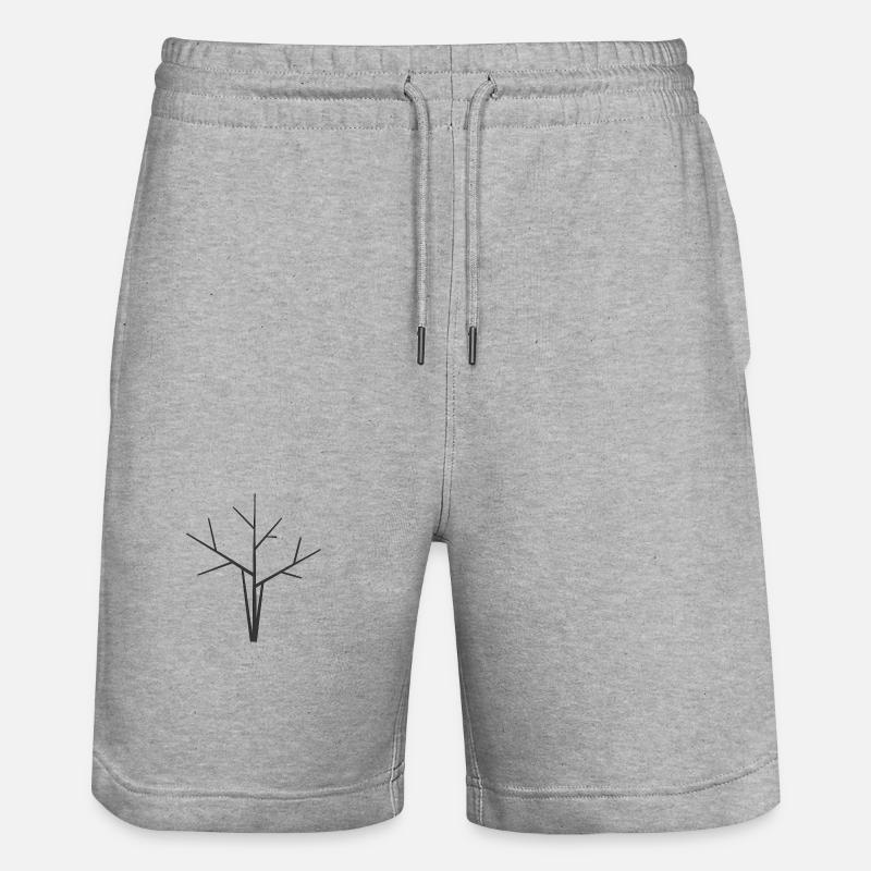 Résumé arbre - Short de jogging bio TRAINER Stanley/Stella unisexe - gris chiné