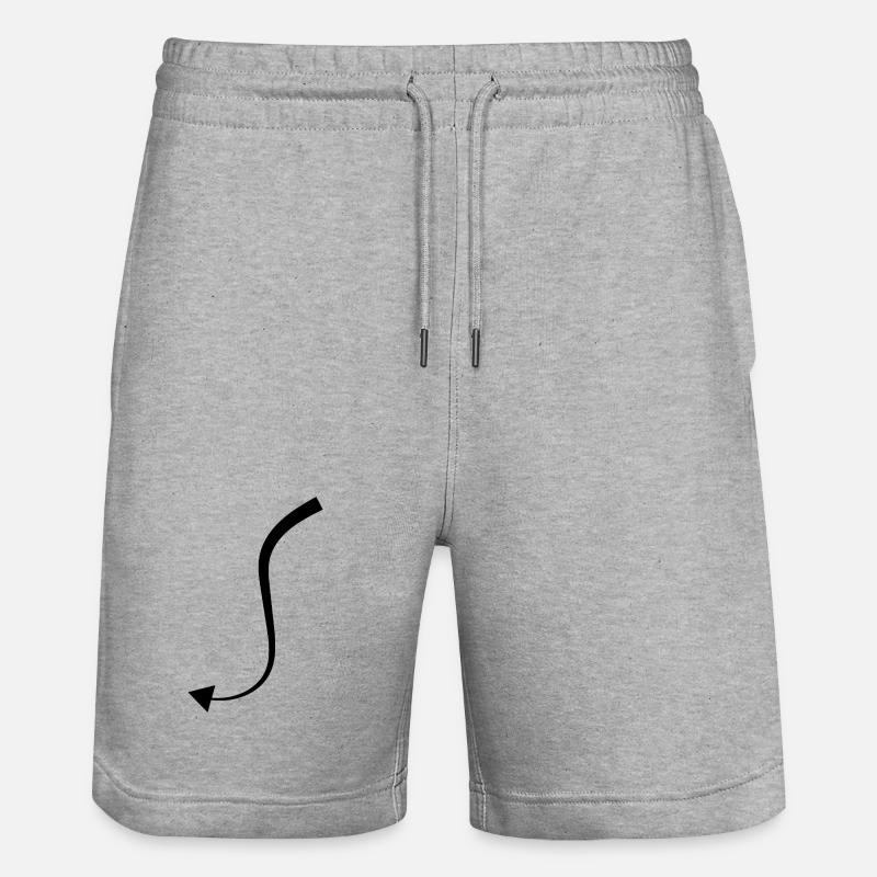 Devil Tail - Stanley/Stella Trainer Unisex Organic Jogging Shorts - heather grey