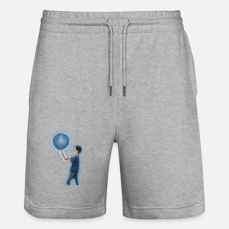 Blå Måne - Short de jogging bio TRAINER Stanley/Stella unisexe - gris chiné