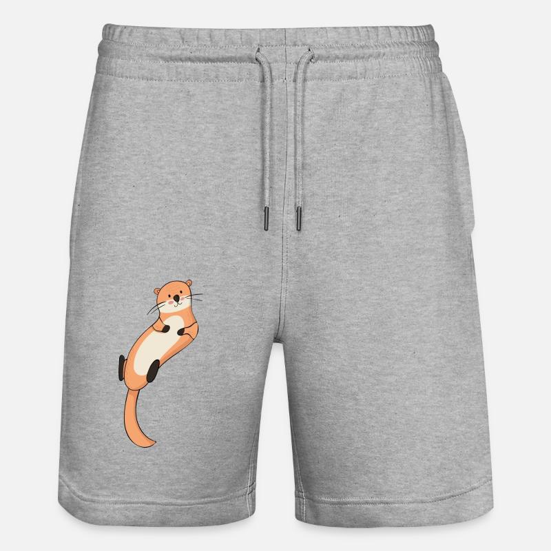 Loutres - Short de jogging bio TRAINER Stanley/Stella unisexe - gris chiné