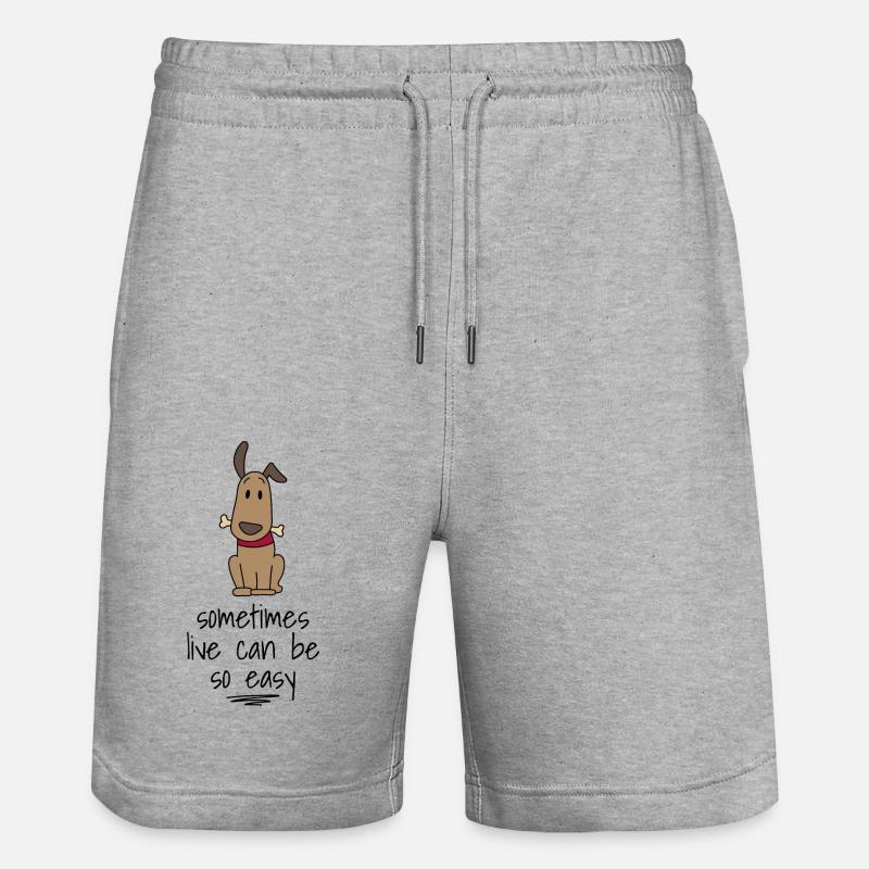 Chien - Short de jogging bio TRAINER Stanley/Stella unisexe - gris chiné