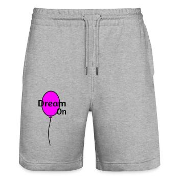 Rêve sur - Short de jogging bio TRAINER Stanley/Stella unisexe - gris chiné - Devant - Nik (191cm) & Marisol (170cm)