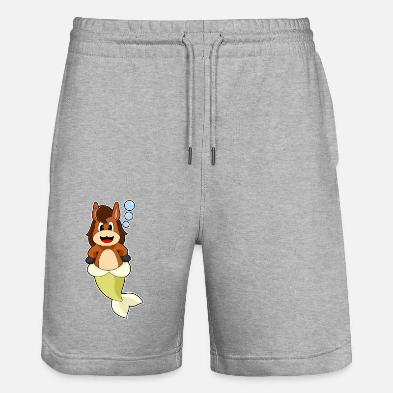 Sirène de cheval - Short de jogging bio TRAINER Stanley/Stella unisexe - gris chiné