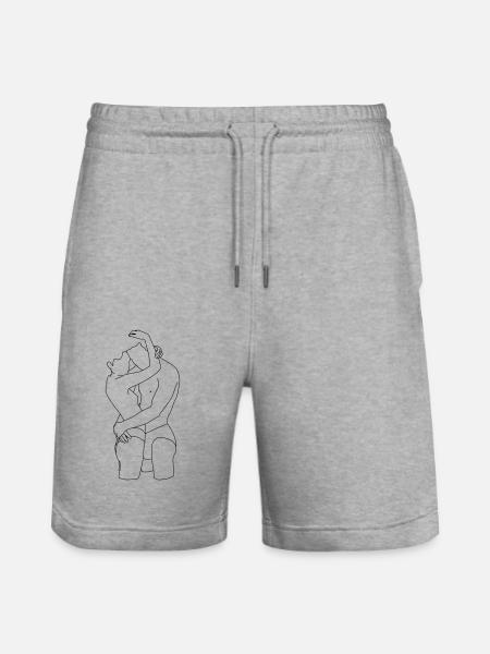 paar 1 - Stanley/Stella Unisex Bio Joggingshorts Trainer - Grau meliert
