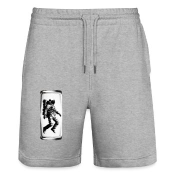 Astronaut im Glas - Stanley/Stella Unisex Bio Joggingshorts Trainer  - Grau meliert - Vorne - Nik (191cm) & Marisol (170cm)