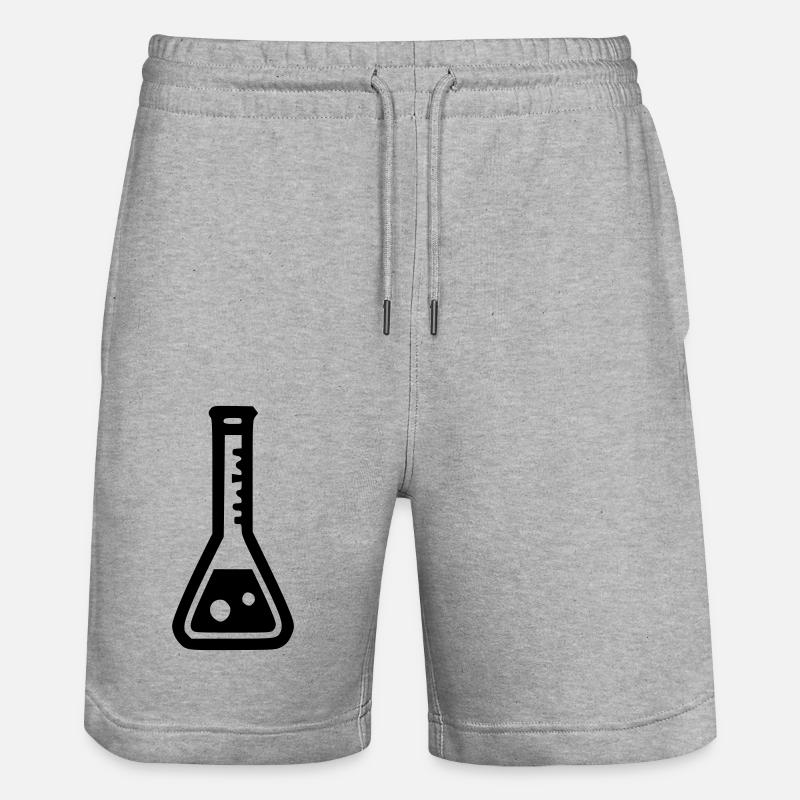 Erlenmeyer flask - Stanley/Stella Trainer Unisex Organic Jogging Shorts - heather grey