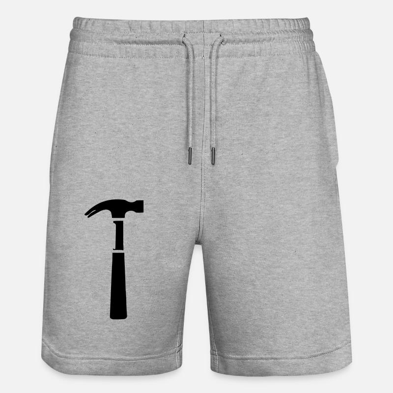 hammer - Stanley/Stella Unisex Bio Joggingshorts Trainer  - Grau meliert
