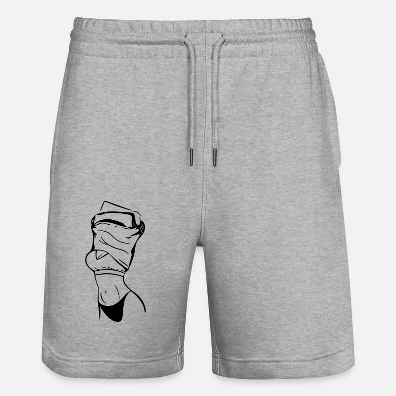 dame - Short de jogging bio TRAINER Stanley/Stella unisexe - gris chiné