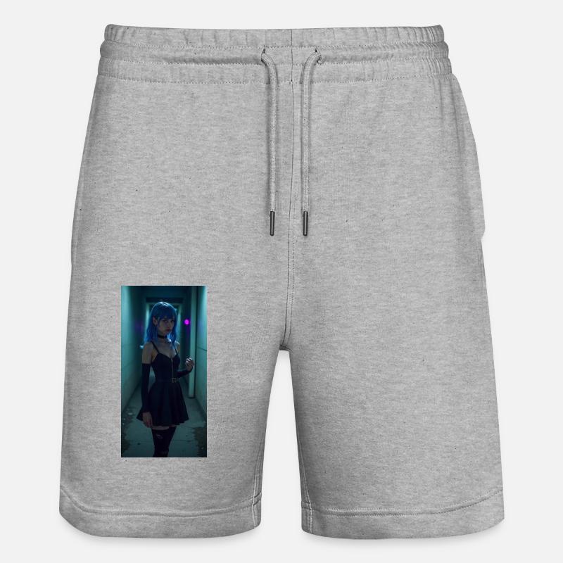 FILLE D’ANIME SWS - Short de jogging bio TRAINER Stanley/Stella unisexe - gris chiné