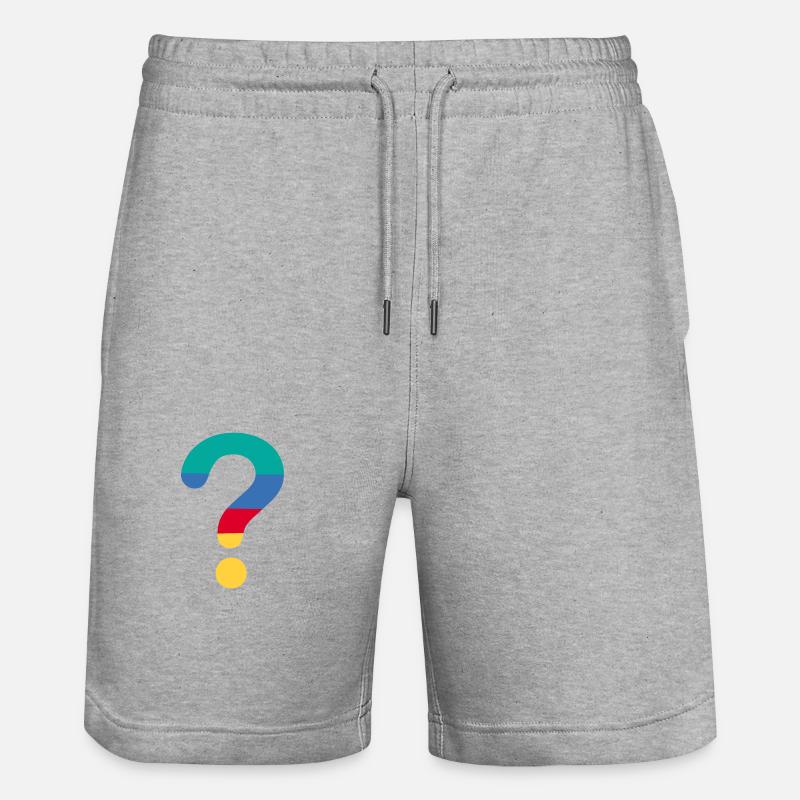 Fragezeichen? - Stanley/Stella Unisex Bio Joggingshorts Trainer  - Grau meliert