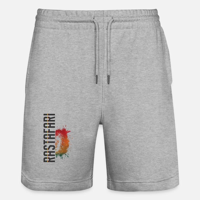 Rastasplash Design - Short de jogging bio TRAINER Stanley/Stella unisexe - gris chiné