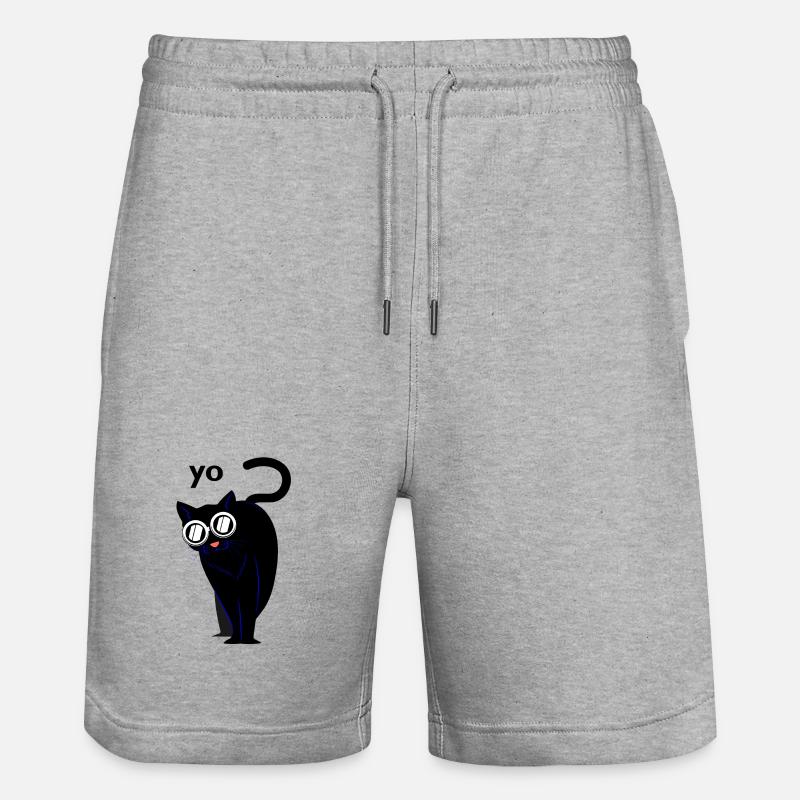 Chats chats - Short de jogging bio TRAINER Stanley/Stella unisexe - gris chiné