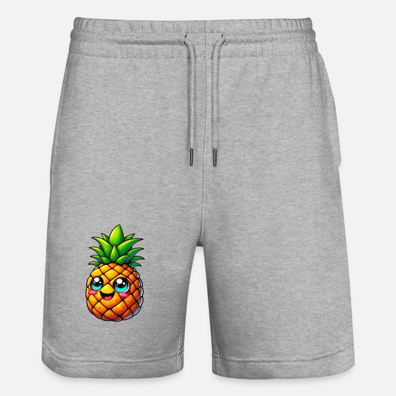 Ananas - Short de jogging bio TRAINER Stanley/Stella unisexe - gris chiné